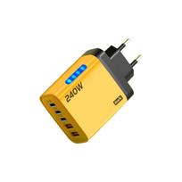 PD 240W Greito įkrovimo įkroviklis Quick Charge 3.0 Telefono įkroviklio adapteris C tipo Greito įkrovimo sienelės adapteris