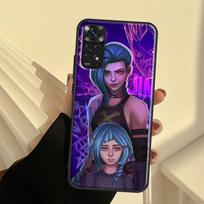 Anime Arcane Jinx dėklas, skirtas Xiaomi Redmi Note 10S 9S 8T Note 11 Pro Note 8 9 10 Pro 9A 9C 9T 10 Coque Coque Redmi 8