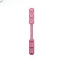 Veido kaukės apsauga Silikoninis Prailgintas Elastingas Ausų Reguliatorius Dirželis Dirželis Vaikų Veido Kaukėms 21.8*2.5*0.8cm rožinė