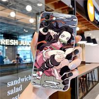 Anime Demon Slayer Kamado Tanjirou Nezuko Skaidrus dėklas Samsung Galaxy S21 S20 FE S22 Ultra S10 E S9 Plus 5G Dangtelis Coque Samsung S9 white