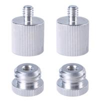 1/4–5/8 colių adapterio srieginis sraigtinis adapteris, skirtas 1/4 sriegio diapazono ieškiklio aliuminio adapterio trikojo adapteriui 8
