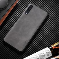 Dėklas, skirtas Samsung Galaxy A50 A70 A50S A30S A40 A10 šilkinis jausmas, pirštų atspaudams atsparus patvarus odinis dangtelis funda A50 šviesiai pilka spalva