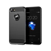 „iPhone 8“ dėklas, skirtas „Apple iPhone 8 7“ dangteliui, 4,7 colio anglies pluošto smūgiams atsparus silikoninis buferis, skirtas „Apple iPhone 7 8“ For iPhone 8 juoda