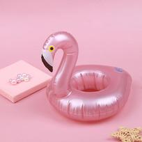 Mini pripučiami flamingo baseino plūduriuojantys žaislai gėrimų plūduriuojančių puodelių laikikliai vakarėlių žaislai
