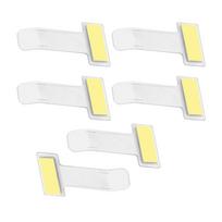 Parking Permit Holder Clear Car Windscreen Ticket Holder Self Adhesive Tickets Clips for Car Refrigerator white