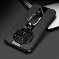 „Realme 13 Pro Plus Case“ prabangus odinis žiedo magnetinis dangtelis, skirtas „Realme 13 Pro+ 12X 12 5G 12 Plus“ lenktyninio stiliaus smūgiams atsparus buferis Funda Realme 13 Pro Plus juoda