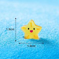 Mini šviečiantys jūrų gyvūnai, figūrėlės Animaciniai filmai Delfinai Jūrų liūtai Vėžliai Aštuonkojai Koralai Mikro kraštovaizdžio akvatorijos papuošalai yellow