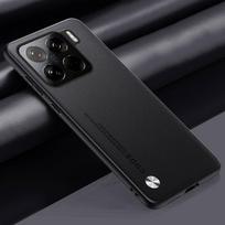 Paprastas odinis dėklas, skirtas Xiaomi 15 Pro 14T Pro 14T 14 Ultra 13T 13 12T 12 12S 11T Pro 11 Lite Camera Protection Shell Mados smūgiams atsparus buferis For Xiaomi 15 Pro juoda