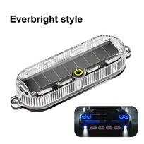 Saulės energija maitinama LED įspėjamoji juosta su 3M lipduku dviračiui, automobiliui, motociklui - USB įkraunamas saugos naktinis žibintas 7 Color light