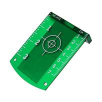 Inch/cm Laser Target Card Plate Green/Red Laser Level For Line Laser Enhancement Can-Be Magnetic/Hanging-On Wall & Floor žalia