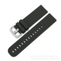 Silikoninis dirželis, skirtas Samsung Galaxy Watch 5 Pro, Huawei GT3, Honor Watch 4 20mm tamsiai žalia spalva