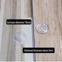 Dvipusis skaidrus siurbtukas, neslystantis guminis padėkliukas stikliniam kavos staliukui Glass spacer 18mm