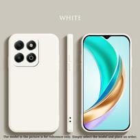 Liquid Silicone Case For Honor X6b X8b X8 5G X7 X6 X8 4G Matte Cover Shockproof Straight Edge Ultrathin Protective Soft Cover Shell Honor X6b balta