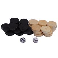 32 vnt. Šaškių ir Backgammon figūrėlės vaikams, stalo žaidimui, mokymuisi, stovyklavimui