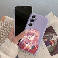 Kietas Anime Telefono Dėklas iPhone Samsung A55 S24 FE S25 M35 Xiaomi Redmi Note 13 Pro 14C Huawei Honor Realme Smūgiams Atsparus Apsaugantis nuo Įbrėžimų Matinis Dėklas Samsung Galaxy S9 Plus