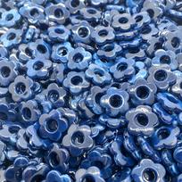 Akrilo retro gradiento penkių žiedlapių gėlių karoliukai, skirti „pasidaryk pats“ papuošalams ir plaukų aksesuarams 14mm, 50 pieces per pack gray