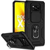 Smūgiams atsparus šarvuotas dėklas Xiaomi Pocophone Poco X3 Pro, automobilinis laikiklis, telefono dėklas Poco X3 NFC X3Pro, kameros objektyvo apsauga Funda For Poco X3 juoda