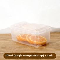 Maisto laikymo indas 1/2 grotelių daržovių ir vaisių šviežio laikymo dėžutė su dangteliu šaldytuvo virtuvės prieskonių laikymo indui 500ml
