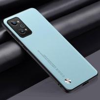 Prabangus PU odinis dėklas Realme GT Neo 2 2T GT2 Pro Neo2 T dangtelis matinis silikoninis apsauginis telefono dėklas, skirtas Realme GT Neo 3 3T Realme GT Neo 2 dangaus mėlyna spalva