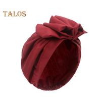 Turbanas Retro Prancūziško stiliaus gėlėmis dekoruota moteriška skrybėlė vienspalvė kvėpuojanti nuo vėjo apsauganti galvos apranga kasdieniam dėvėjimui vyno raudonos spalvos