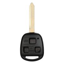 jingyuqin Su guminiu padėkliuku Nuotolinio automobilio rakto korpusas Toyota Yaris Carina Corolla Avensis Dangtelis Toy47 Ašmenys juodmedis