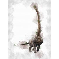 Dinozauro meno spaudinys, Velociraptor plakatas, Raptor T-REX, Triceratops Indominus Rex, drobės paveikslas, akvarelės, dinozaurų dekoras 21cm×30cm NoFrame