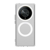 For Honor Magic 6 Lite Case Cover Honor Magic 6 Lite Capa Back Transparent Wireless Charging Annular Magnetic Matte Clear Fundas Honor Magic6 Lite balta