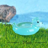 Mielos gyvūnų plaukimo priemonės: gulbė ir kapibara, žuvų tvenkinių ekologinio kraštovaizdžio dekoravimo aksesuarai ir smulkūs papuošalai Puppy swimming ring