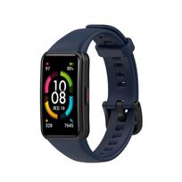 Silikoninis dirželis, skirtas Huawei Band 6 / 6 Pro Strap Smart Watch Reguliuojamas apyrankės keitimas Correa Apyrankės Honor Band 6 dirželis For Huawei Band 6 tamsiai mėlyna spalva