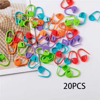 20/50/100 vnt. Įvairių spalvų „pasidaryk pats“ megztinio mezgimo įrankis, rankdarbių siuvimo adatos, plastikiniai užsegami mezgimo žymekliai, nėrimo vąšeliai 20pcs