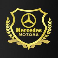 1 vnt. Automobilio kėbulo 3D lipdukai Kviečių varpos Stiliaus emblema Automobilio dekoracija Mercedes Benz AMG GLK GLA A B C E R G Klasė C180 S200 S300 W176 W246 auksas