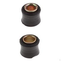 2x Motociklo Amortizatoriaus Įvorė Guminė black
