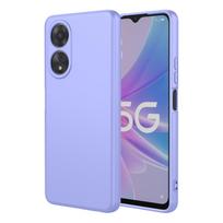 Lankstus skysto silikono TPU dėklas skirtas OPPO A60 A40 A40M A80 A79 5G A98 A78 A58 A38 A18 A3 Pro Apsauginis dangtelis Fundas Coque Capa For OPPO A60 4G violetinė