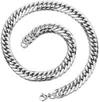 2024 Titano Plieno Kubietiško Grandinėlės Karoliai: Dviguba sagtelė, dvigubas pynimas 17cm Bracelet