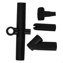 1 rinkinys aitvaro rėmo jungtis, kampuotos ir tiesios T formos jungčių rinkinys, jungčių reikmenys 4pcs black