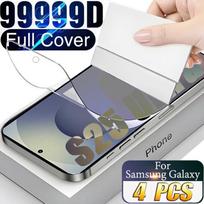 4 vnt. ekrano apsauga Samsung S25 S24 S23 S22 S21 S20 Ultra Plus hidrogelinė plėvelė Samsung S25 Edge S24 S23 S21 S20 FE plėvelė Note 8 gryna
