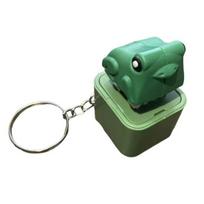 Roplys Mygtukas Raktų Pakabukas Fidget Žaislas su Garsu LED Šviesomis Streso Nerimo Malšinimas Varlė Klaviatūros Clicker Nešiojamas Antis Deimpresijos Mygtukas Sensorinis Žaislas A