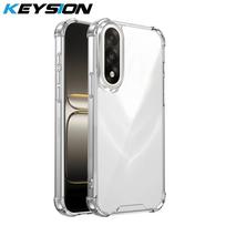 KEYSION Four-Corners Shockproof Transparent Case for OnePlus Nord 5 Soft TPU+PC Clear Phone Back Cover for OnePlus 1+ Nord 5 5G for OnePlus Nord 5 gryna