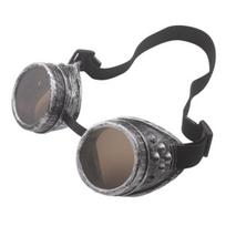 Steampunk Retro Glasses Dress Up Scratch UV Resistant Vintage Cool Halloween Glasses for Halloween Cosplay