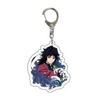 Raktų pakabukas Pakabukas Anime Demon Slayer Kimetsu No Yaiba Kamado Tanjirou Dvipusis HD Krepšio pakabukas Dovana gerbėjams Cosplay rekvizitai Papuošalų dovana S