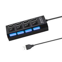 USB 2.0 šakotuvas daugiafunkcis USB skirstytuvas prievadų šakotuvas naudoja maitinimo adapterį 4/ 7 prievadų daugialypis plėtiklis šakotuvas su jungikliu 30 cm kabelis namams
