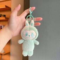 Labubu Kiškio Animacinis Pliušinis Raktų Pakabukas Mergaičių Dovana Mielas Gyvūno Dekoras Green