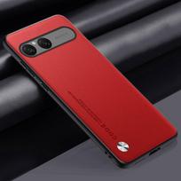 Prabangus PU odos dėklas Sony Xperia 10 VII 10VII, galinis dangtelis, silikoninis smūgiams atsparus apsauginis telefono dėklas Sony Xperia10 VII For Xperia 10 VII raudona