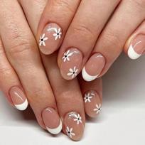 24pcs Elegant French Glitters Press On Nail For Parties Event Daily Wear Durability Plastic Elegant Party Wear Fake Nail 1