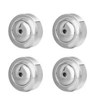 4PCS Dics Earring Backs for Studs Heavy Earrings Earring Backs for Droopy Ears Push Pierced Stainless Steel Earring Plug sidabras