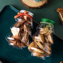 500 ml Kalėdų eglutė, saldus stiklainis, skirtas vaikams „Pasidaryk pats“ dovana saldainių sausainių užkandžių šokolado pakavimas metų dekoravimo dėžutės 5*14cm