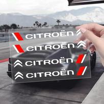 4 vnt. Automobilio stiliaus Automobilio durų rankenėlių lipdukai Dekoratyviniai lipdukai Decal Citroen C4 C1 C5 C3 C6 C5 C8 DS C-ELYSEE Automobilio priedai balta