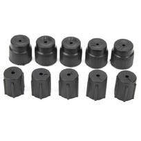 10 vnt. R134a 13mm 16mm Įkrovimo jungties dangteliai Sistemos įkrovimo jungties dangteliai Automobilių priežiūros priedai Sistemos dangteliai 1