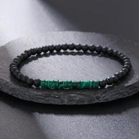 New Minimalist 4mm Bead Bracelet Unisex Emperor Onyx Small Stone Braclet Meditation Yoga Strand Braslet Couple Brazalete Pulsera KTJ