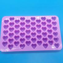 55-Grid Non-Stick Silicone Heart Mold for Chocolate & Cake DIY